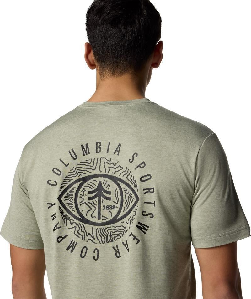 Kwick Hike Back Graphic SS Tee - Mens - safari heather / planet watch 1