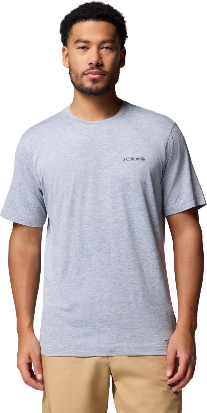 Kwick Hike Back Graphic SS Tee - Mens - tradewinds grey heather / linescape 1