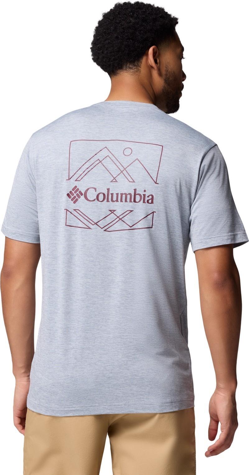 Kwick Hike Back Graphic SS Tee - Mens - tradewinds grey heather / linescape 1