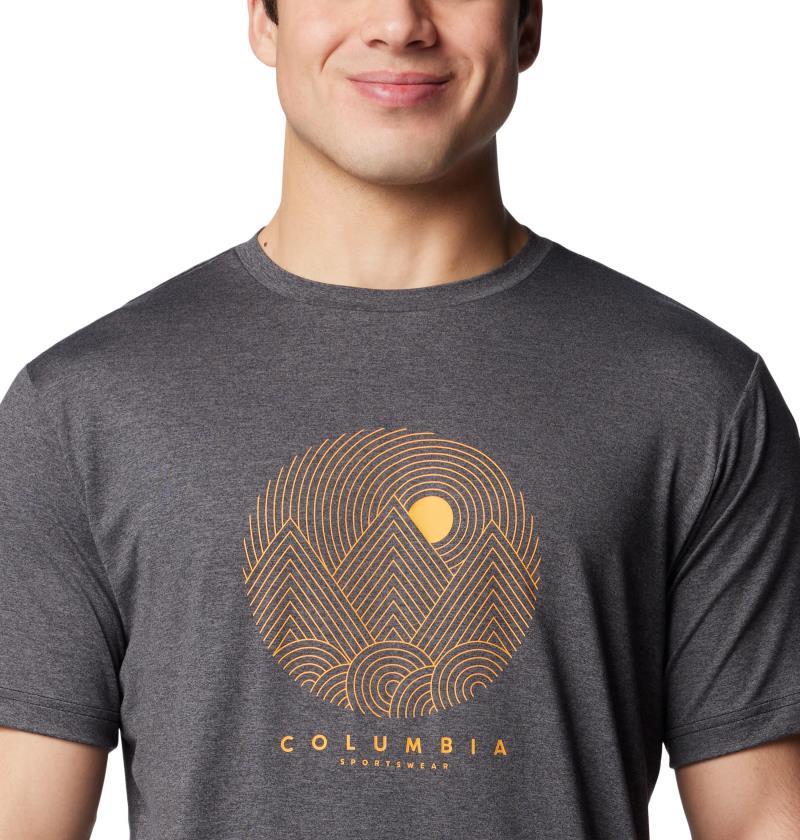 Kwick Hike Graphic SS Tee - Mens - Black Heather / Linear Landscape 4