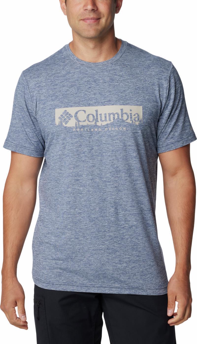 Kwick Hike Graphic SS Tee - Mens - Collegiate Navy Heather / CSC Box Treeline 1