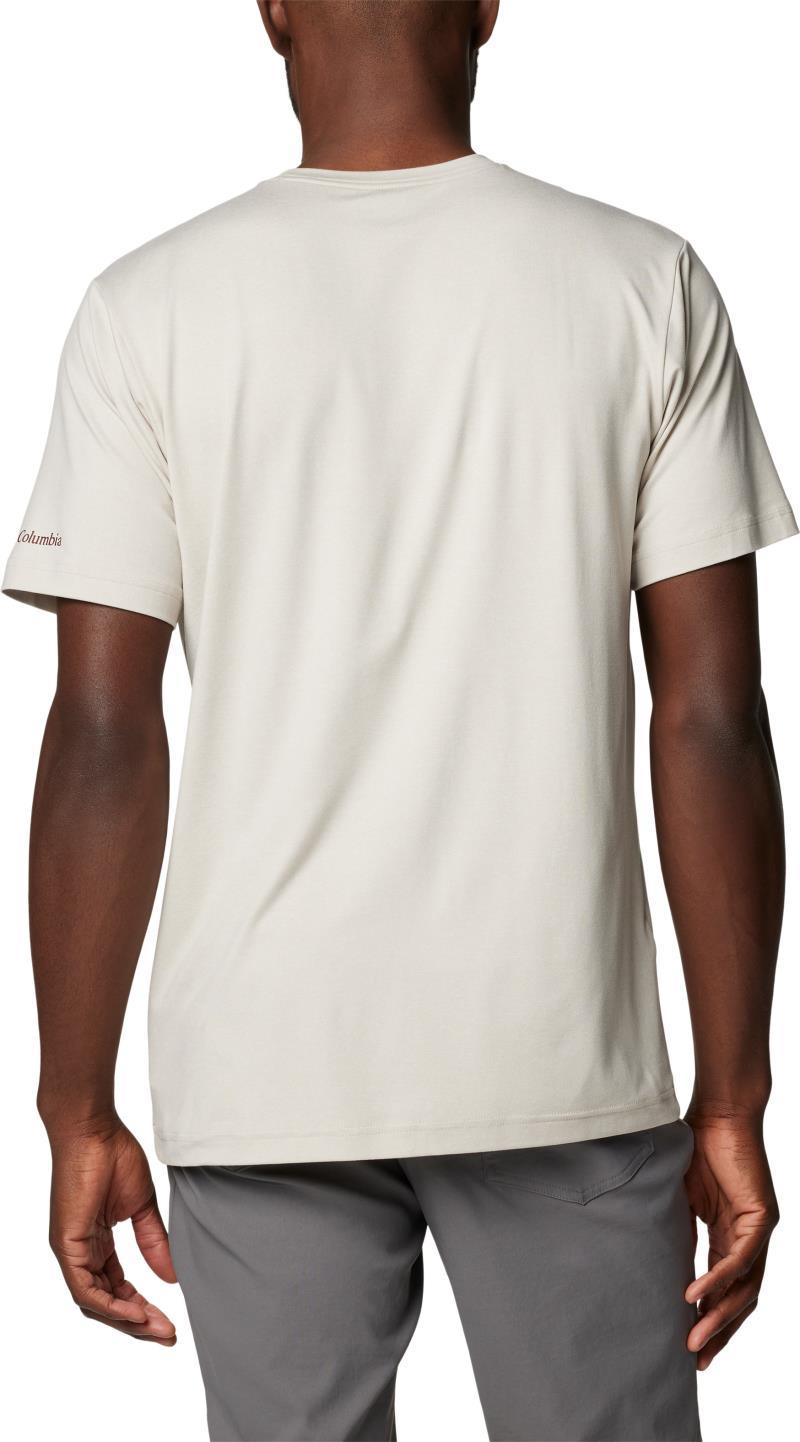 Kwick Hike Graphic SS Tee - Mens - Dark Stone Heather / Linear Landscape 2