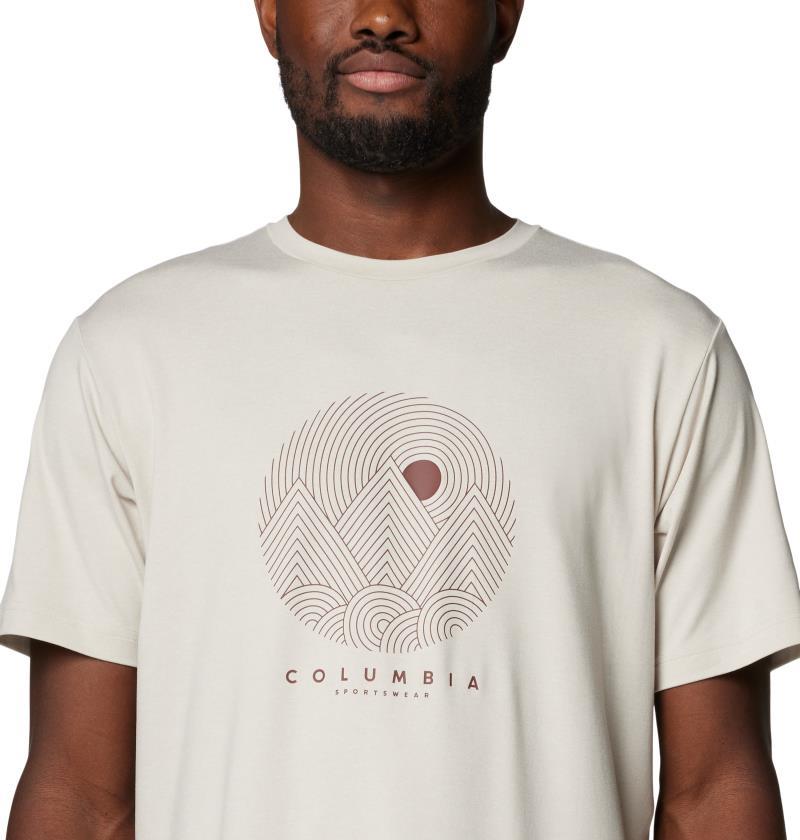 Kwick Hike Graphic SS Tee - Mens - Dark Stone Heather / Linear Landscape 4