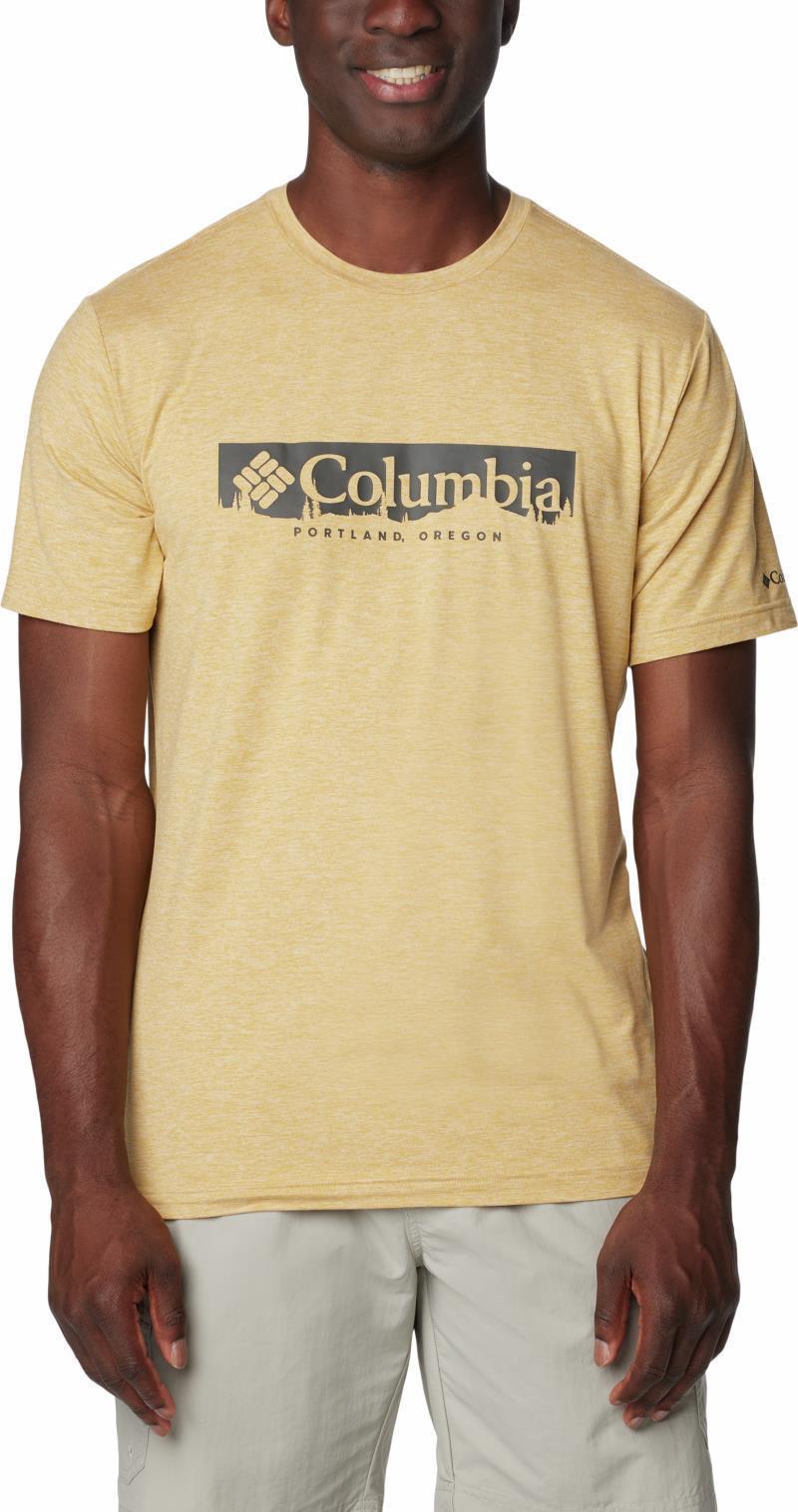 Kwick Hike Graphic SS Tee - Mens - Light Camel Heather / CSC Box Treeline 1