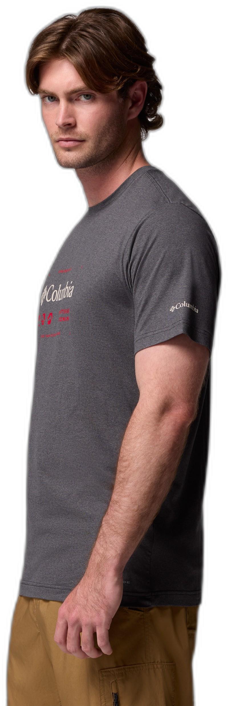 Kwick Hike Graphic SS Tee - Mens - black heather / iconic brand 1