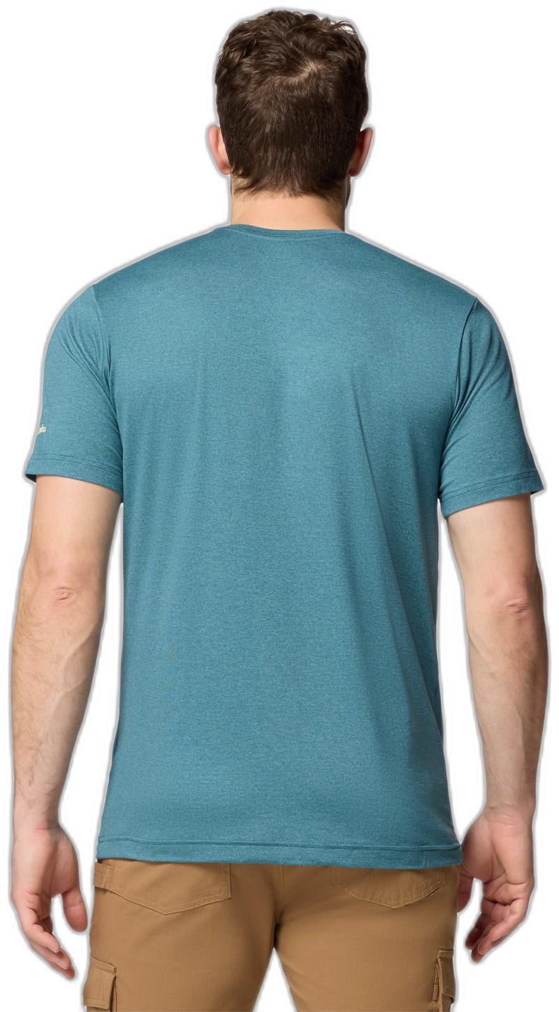 Kwick Hike Graphic SS Tee - Mens - everblue heather / iconic brand 1