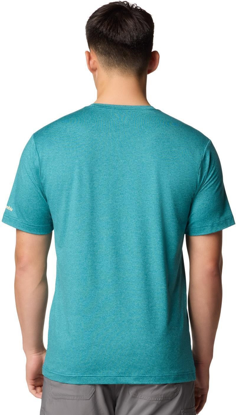 Kwick Hike Graphic SS Tee - Mens - river blue heather / peak direction 1