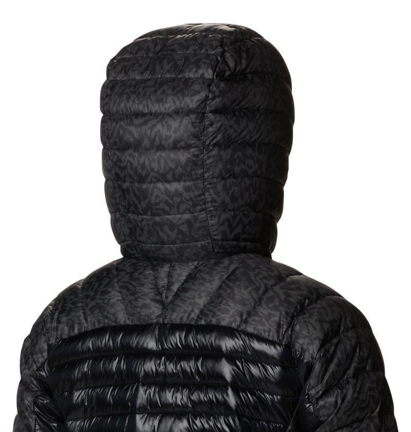 Labyrinth Loop Hooded Jacket - Womens - Black / Black Terrain Print 8