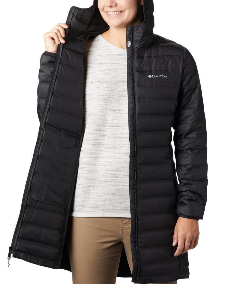 Lake 22 Down Long Hooded Jacket - Womens - Black 3