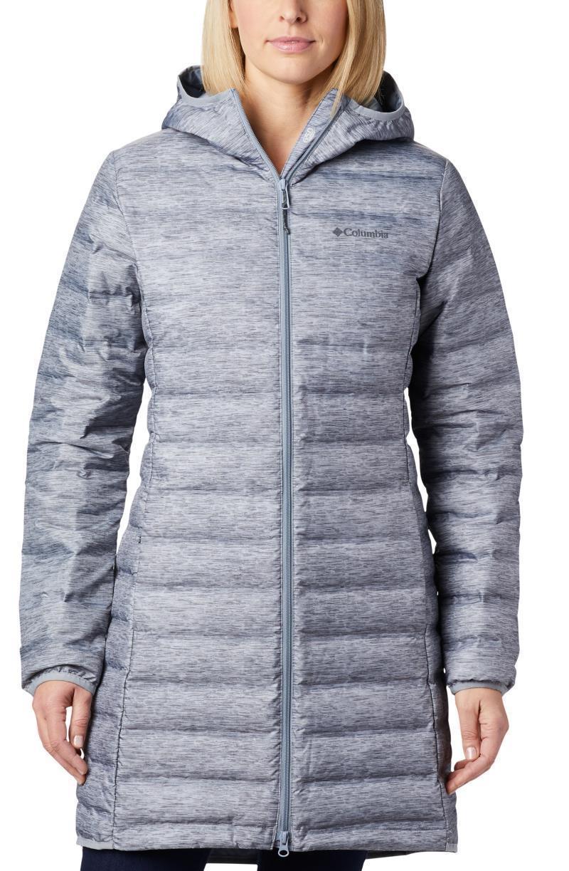 Lake 22 Down Long Hooded Jacket - Womens - Tradewinds Grey Heather 1