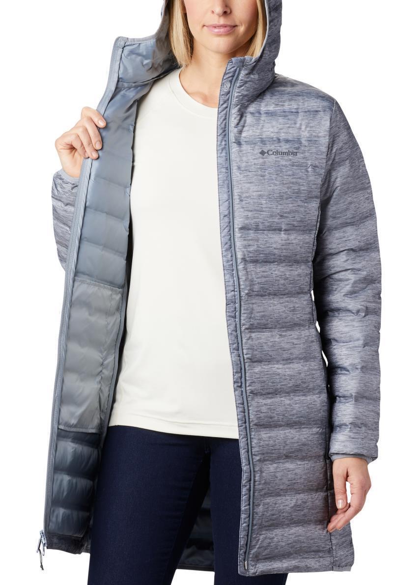 Lake 22 Down Long Hooded Jacket - Womens - Tradewinds Grey Heather 3