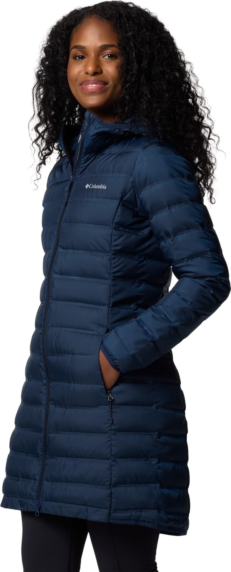Lake 22 II Down Long Hooded Jacket - Womens - collegiate navy 1