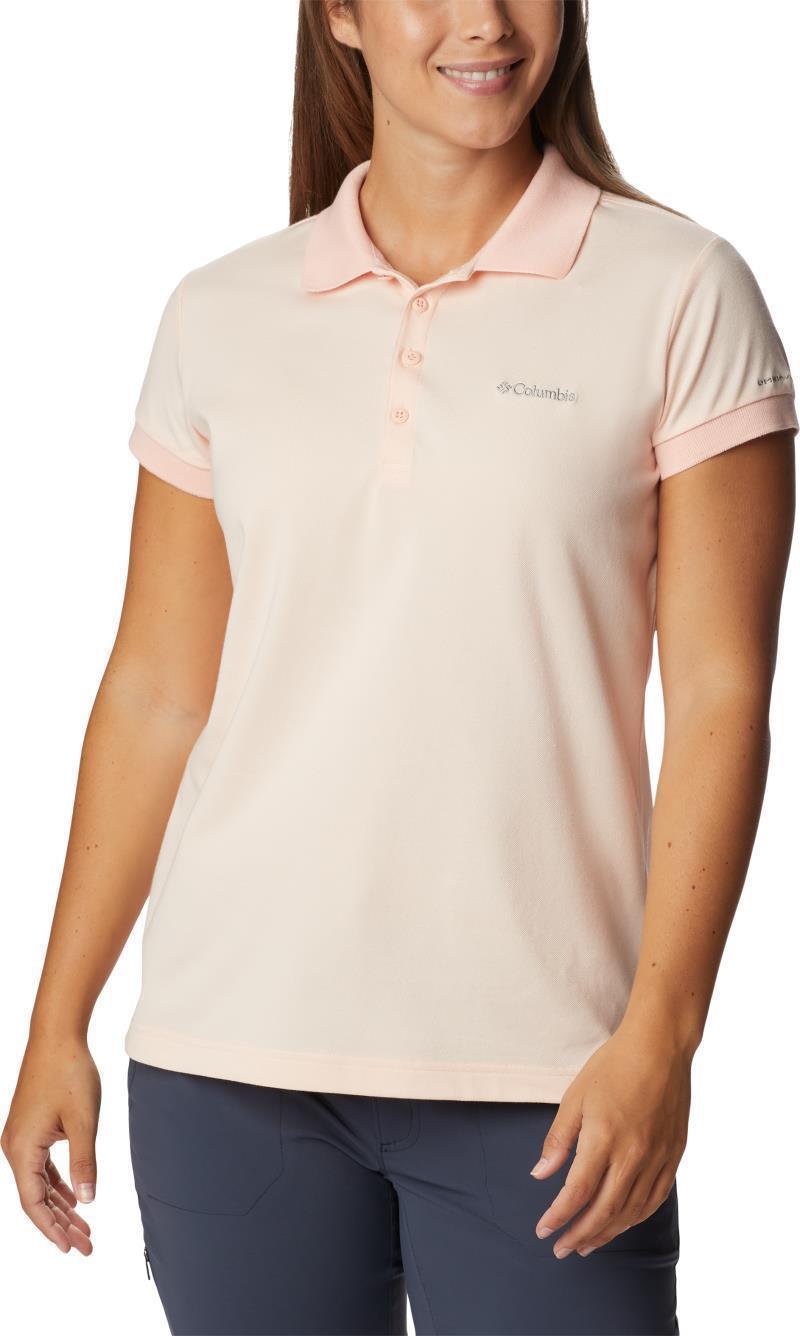 Lakeside Trail Solid Pique Polo - Womens - Peach Blossom 1