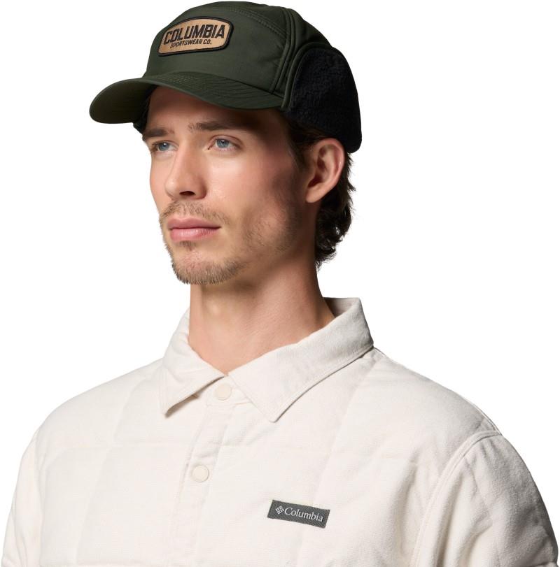 Landroamer Ear Flap Cap - greenscape / working badge 1