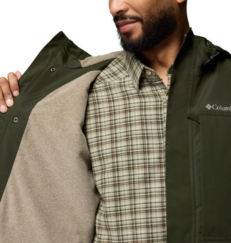 Landroamer Fleece Lined Jacket, Tall - Mens - greenscape / stone green 1