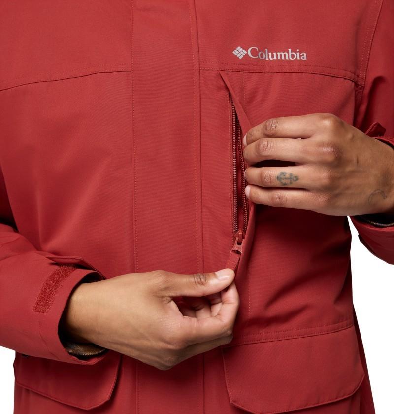 Landroamer Fleece Lined Jacket - Mens - red oxide / shark 1