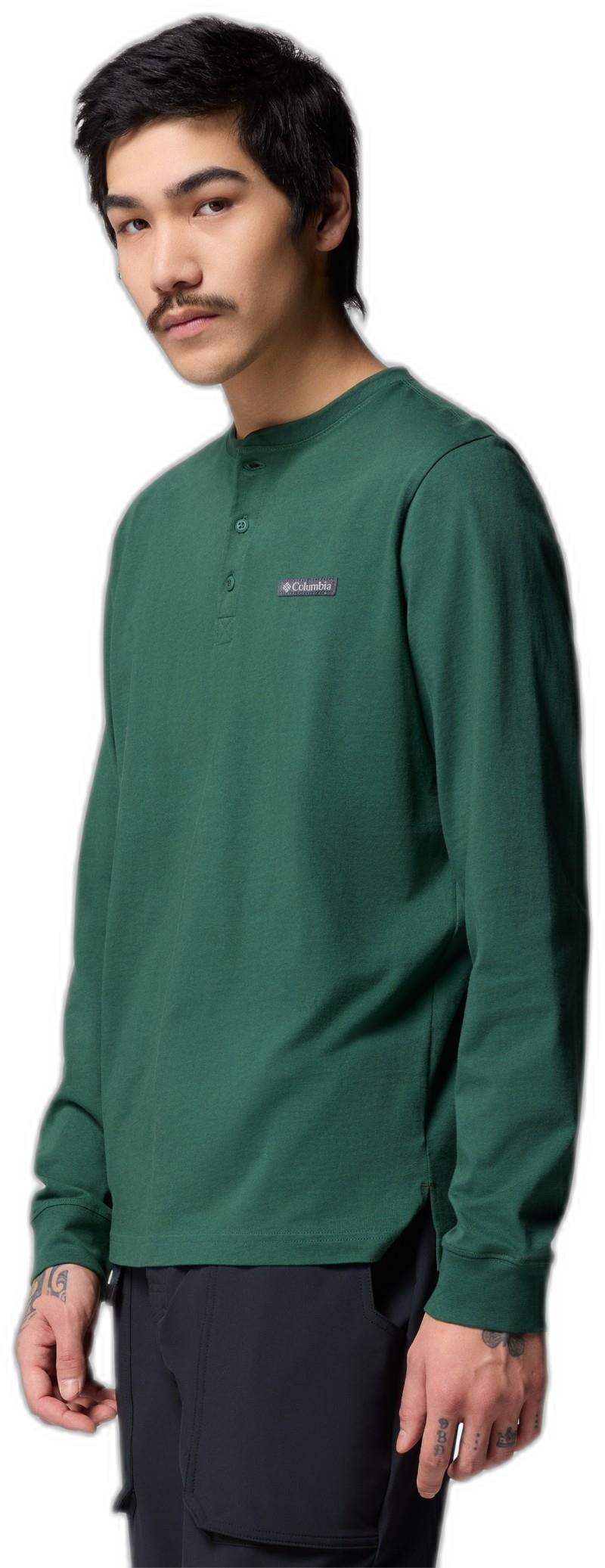 Landroamer LS Henley - Mens - rain forest 1