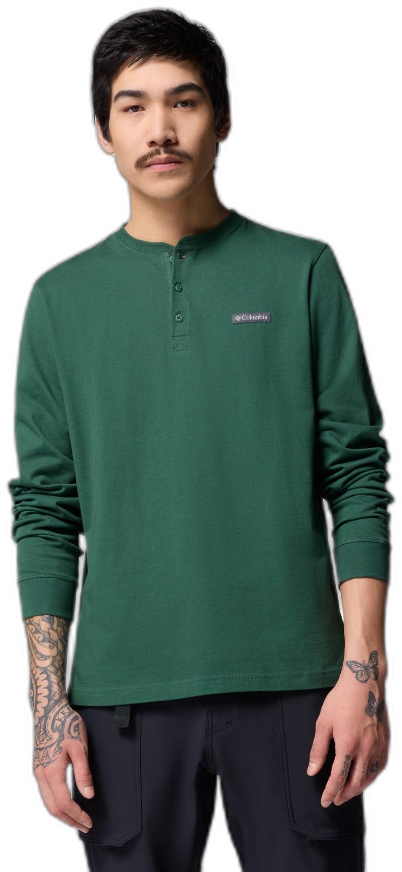 Landroamer LS Henley - Mens - rain forest 1