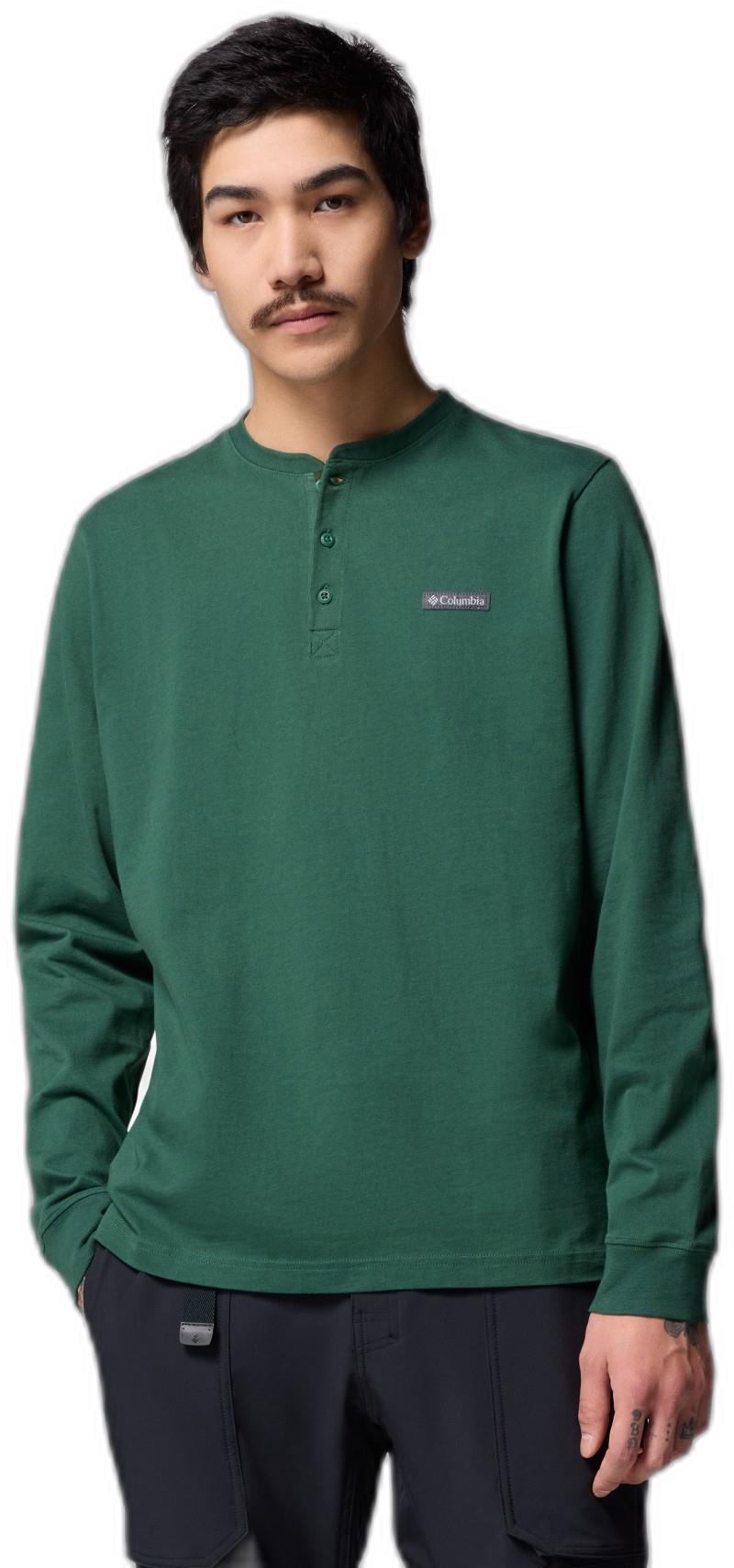 Landroamer LS Henley - Mens - rain forest 1