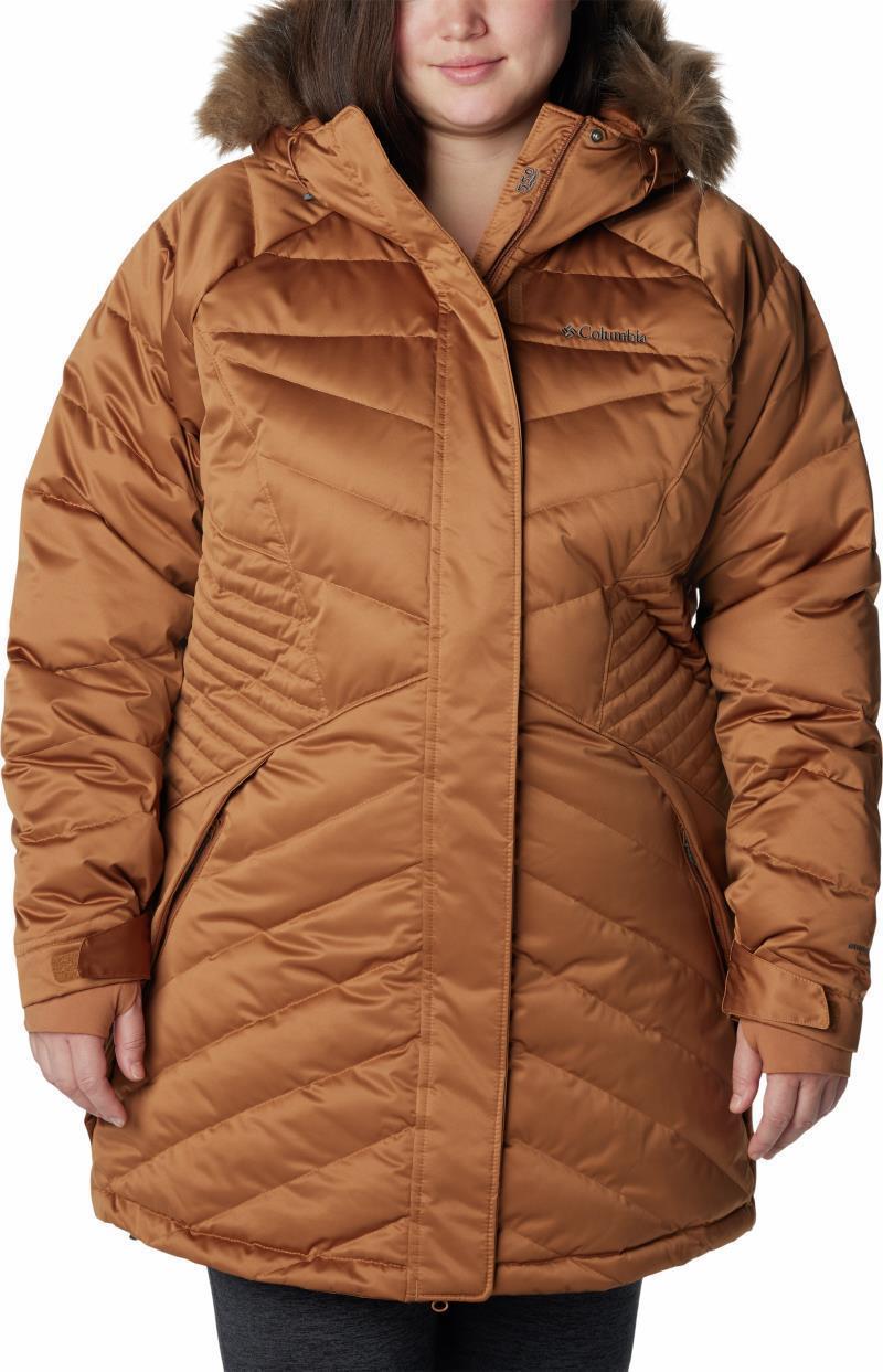 Lay D Down III Mid Jacket - Plus - Womens - Camel Brown Satin 1