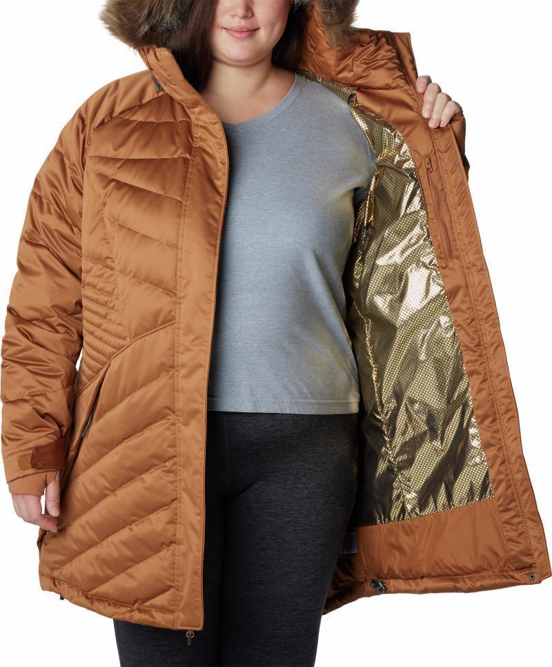 Lay D Down III Mid Jacket - Plus - Womens - Camel Brown Satin 4