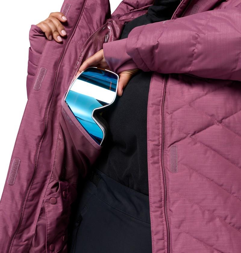Lay D Down V Jacket, Extended - Womens - antique mauve 1
