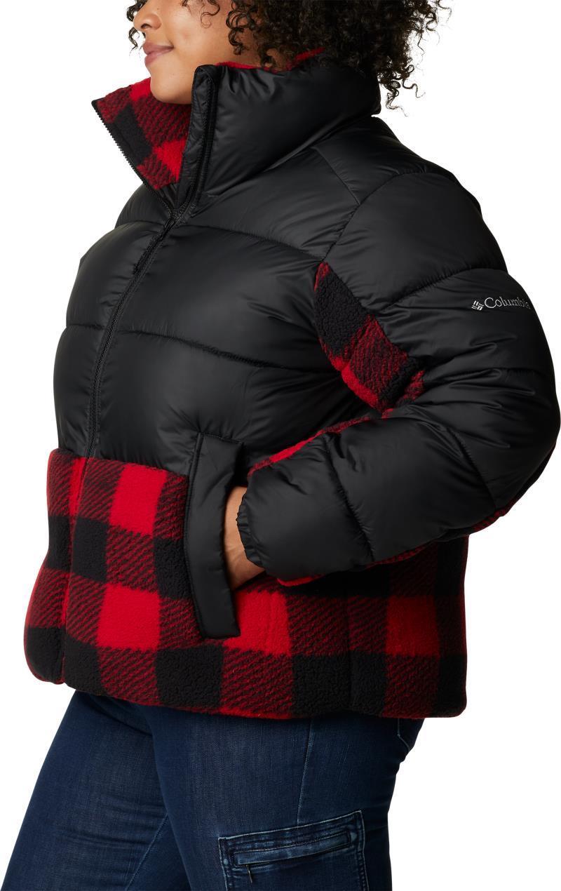 Leadbetter Point Sherpa Hybrid - Plus - Womens - Black / Red Buffalo Plaid Print 6