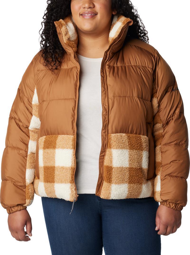 Leadbetter Point Sherpa Hybrid - Plus - Womens - Camel Brown / Camel Brown Check 3