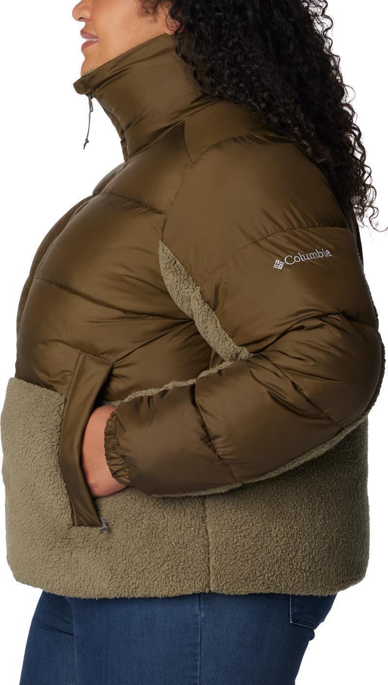Leadbetter Point Sherpa Hybrid - Plus - Womens - Olive Green / Stone Green 5
