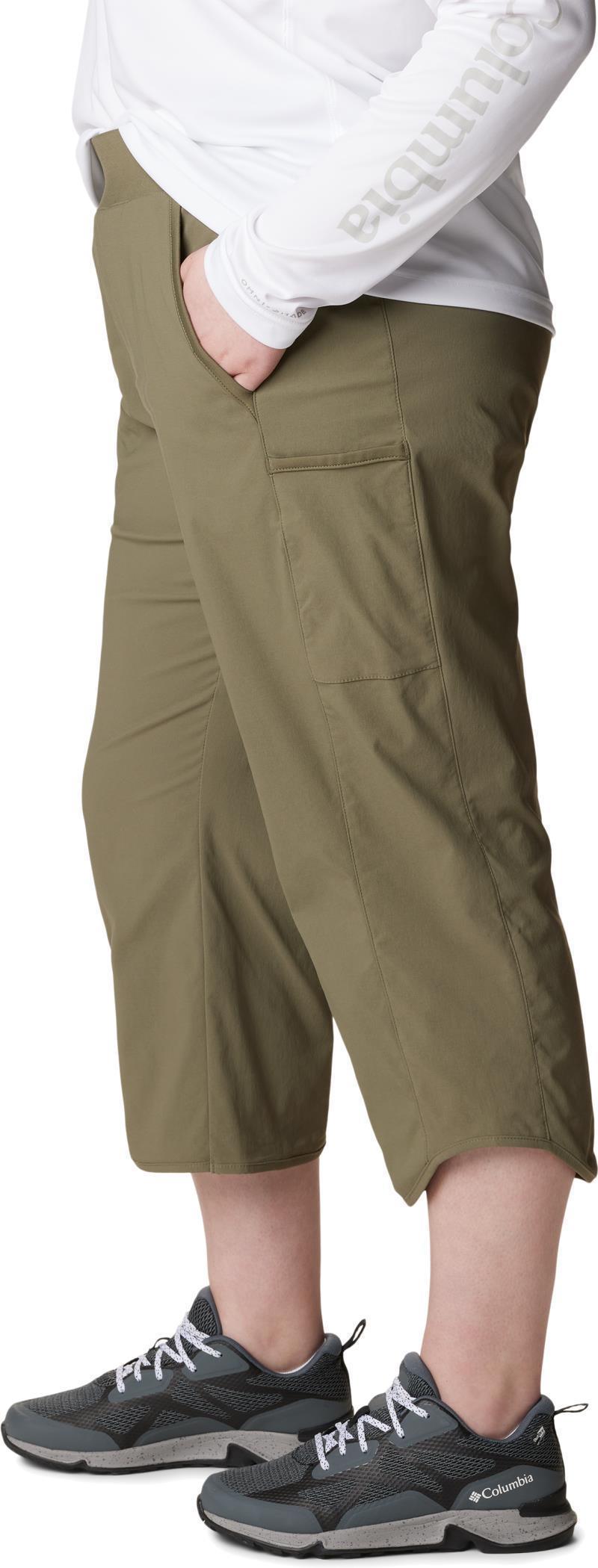 Leslie Falls Capris, Extended - Womens - Stone Green 2