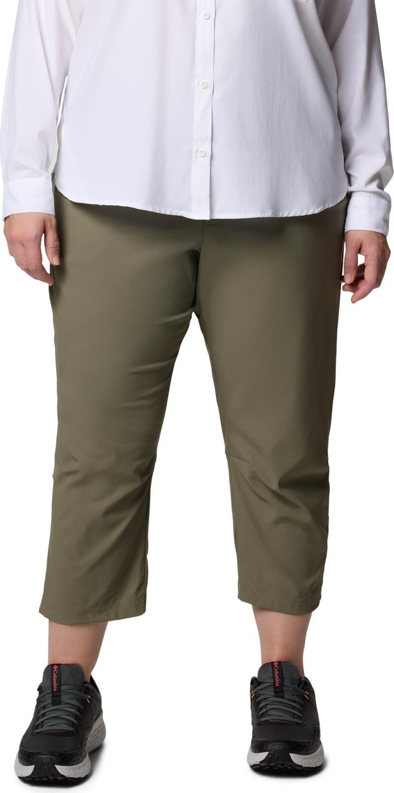 Leslie Falls Capris II, Extended - Womens - stone green 1