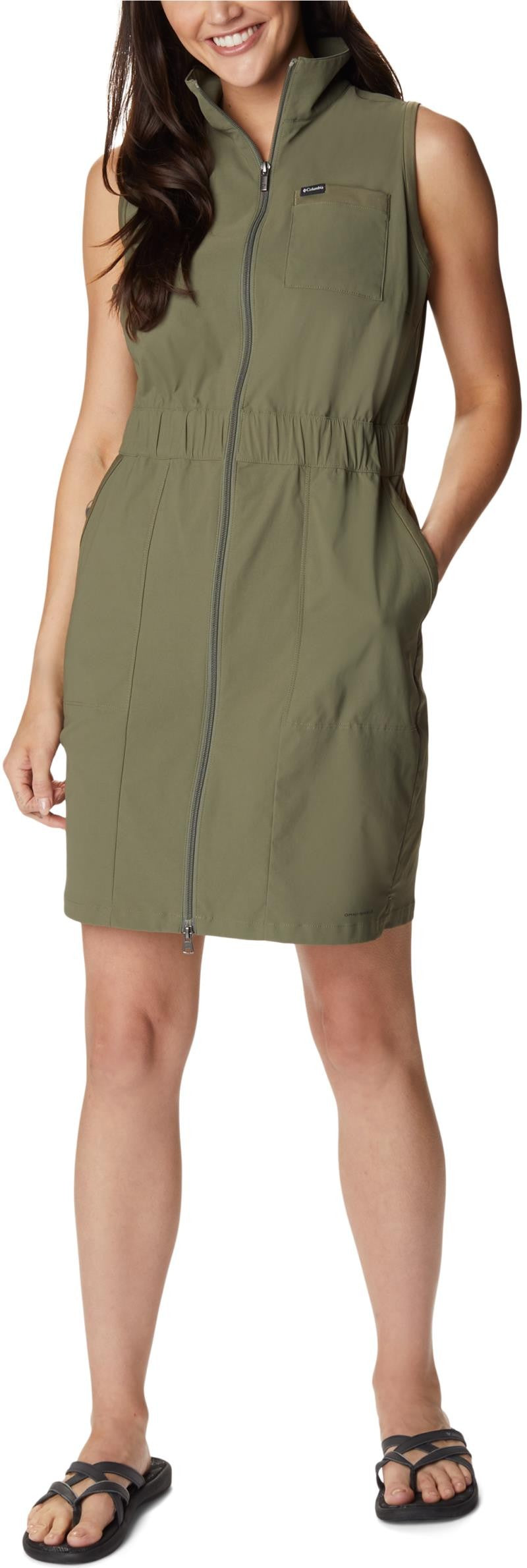 Leslie Falls Dress II, Extended - stone green 1