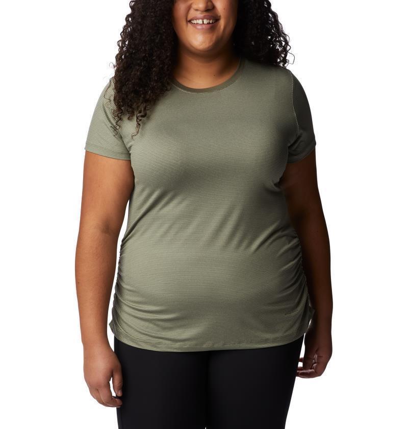 Leslie Falls SS, Extended - Womens - Stone Green 1