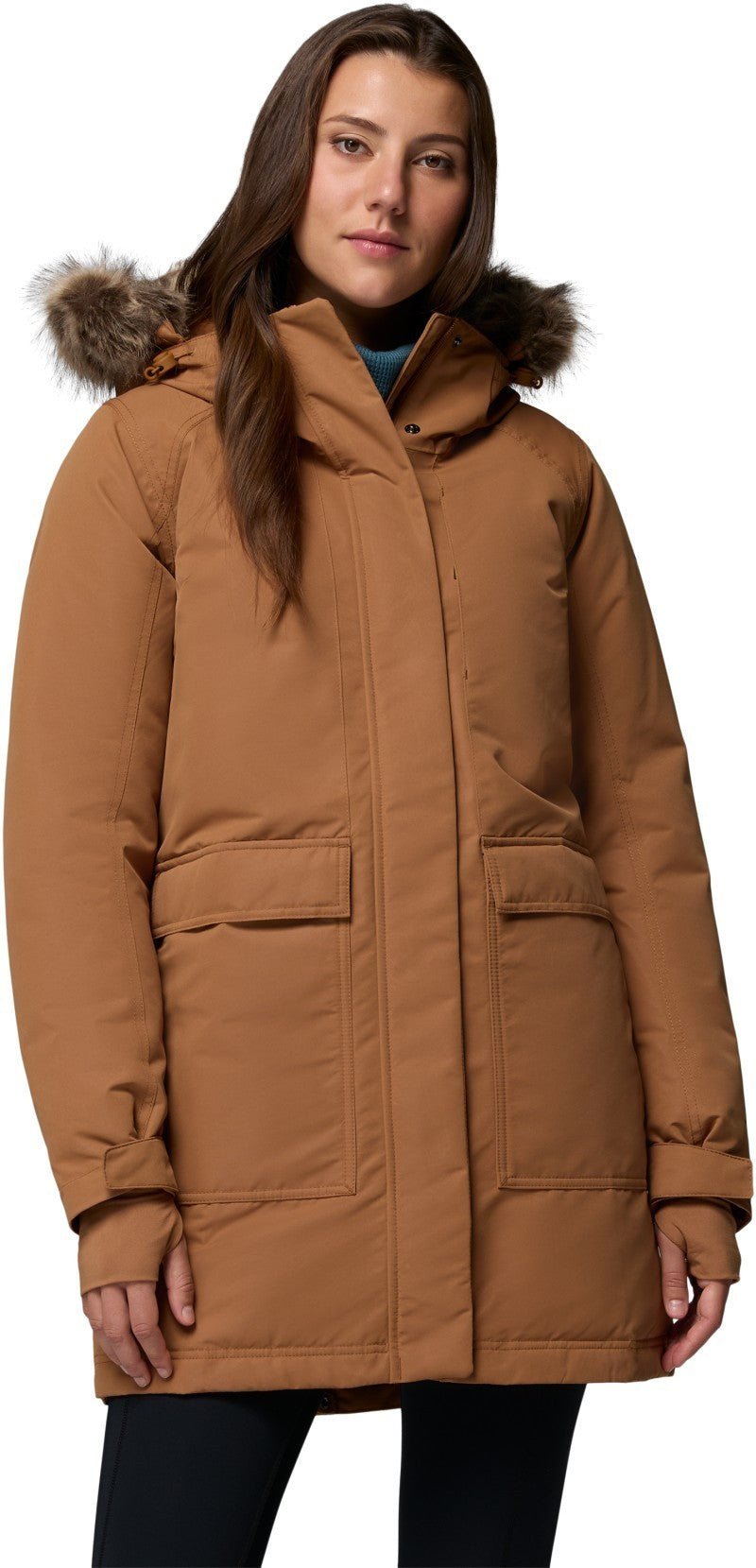 Little SI II Insulated Parka - Womens - camel brown 1