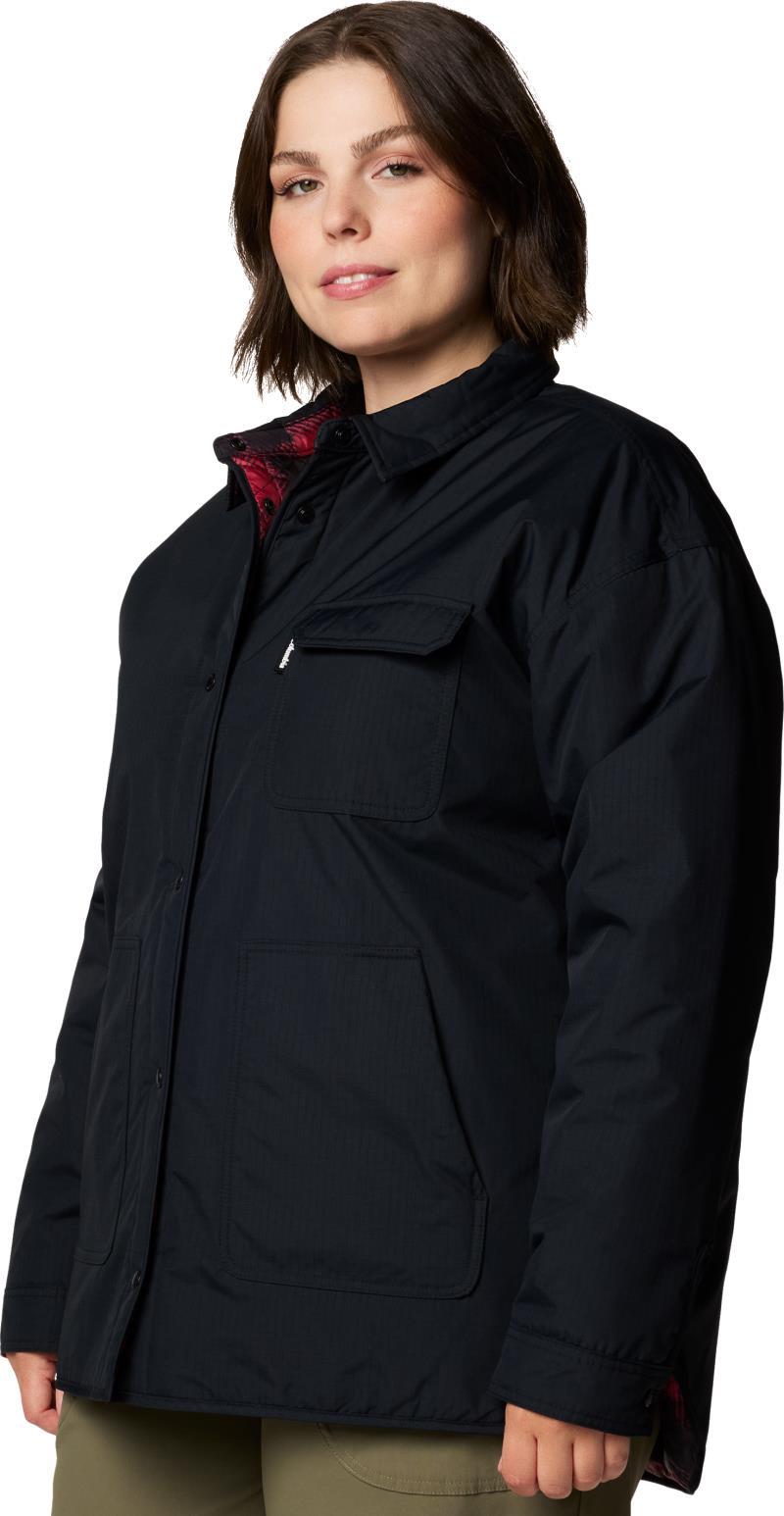Longhorn Ridge Reversible Shirt Jacket, Extended - Womens - Black 2