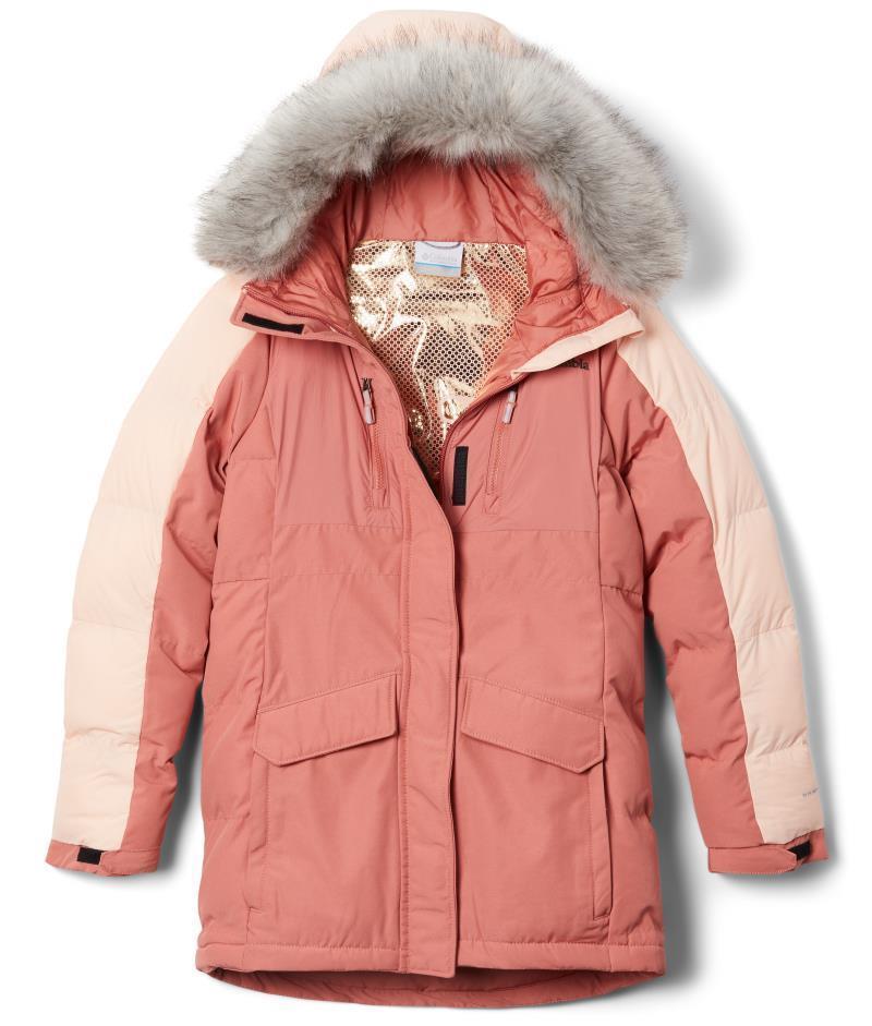 Marquam Peak Fusion II Parka - Youth Girls - Dark coral / Peach Blossom 1