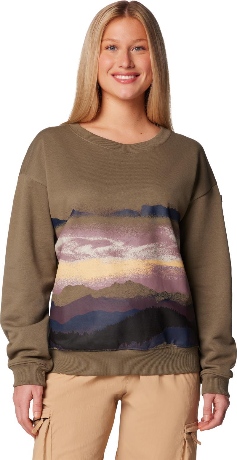 Meridian Creek Crew - Womens - Stone Green 1