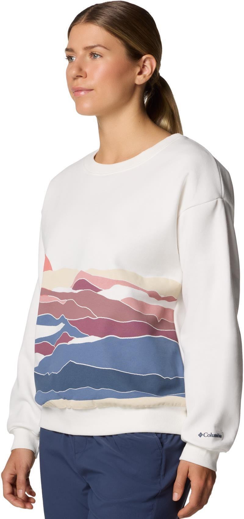 Meridian Creek Crew - Womens - sea salt / foggy hillscape 1