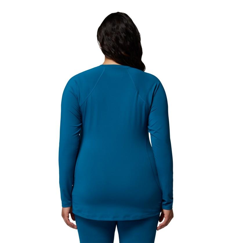 Midweight Stretch LS Top, Extended - Womens - phoenix blue 1