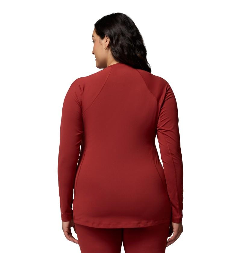 Midweight Stretch LS Top, Extended - Womens - red oxide 1
