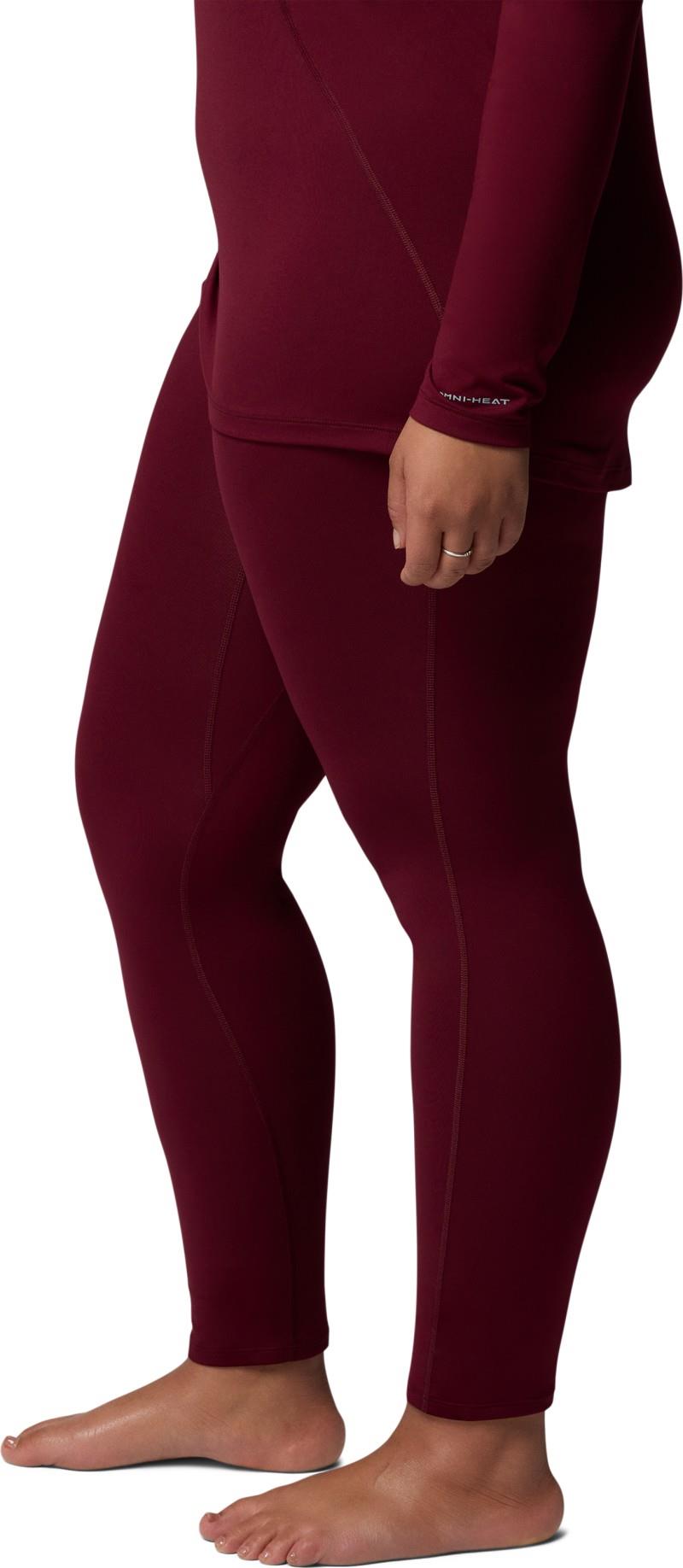 Midweight Stretch Tights, Extended - Womens - rich wine 1