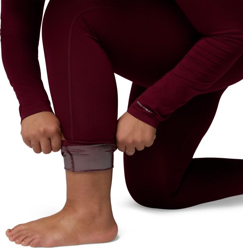 Midweight Stretch Tights, Extended - Womens - rich wine 1