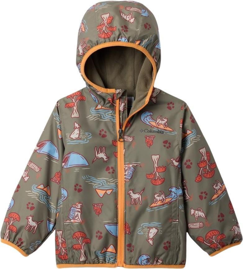 Mini Pixel Grabber III Wind Jacket - Infant - stone green trail tails 1