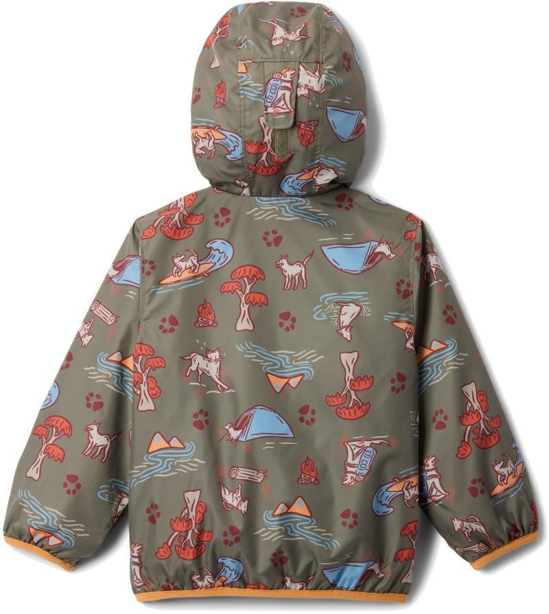Mini Pixel Grabber III Wind Jacket - Infant - stone green trail tails 1
