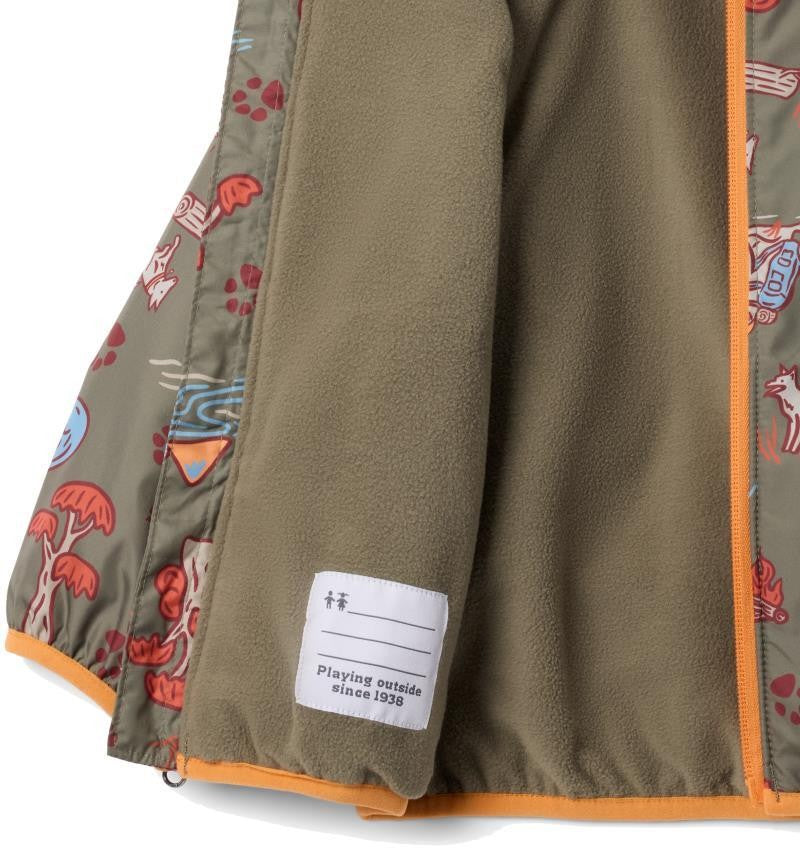 Mini Pixel Grabber III Wind Jacket - Infant - stone green trail tails 1