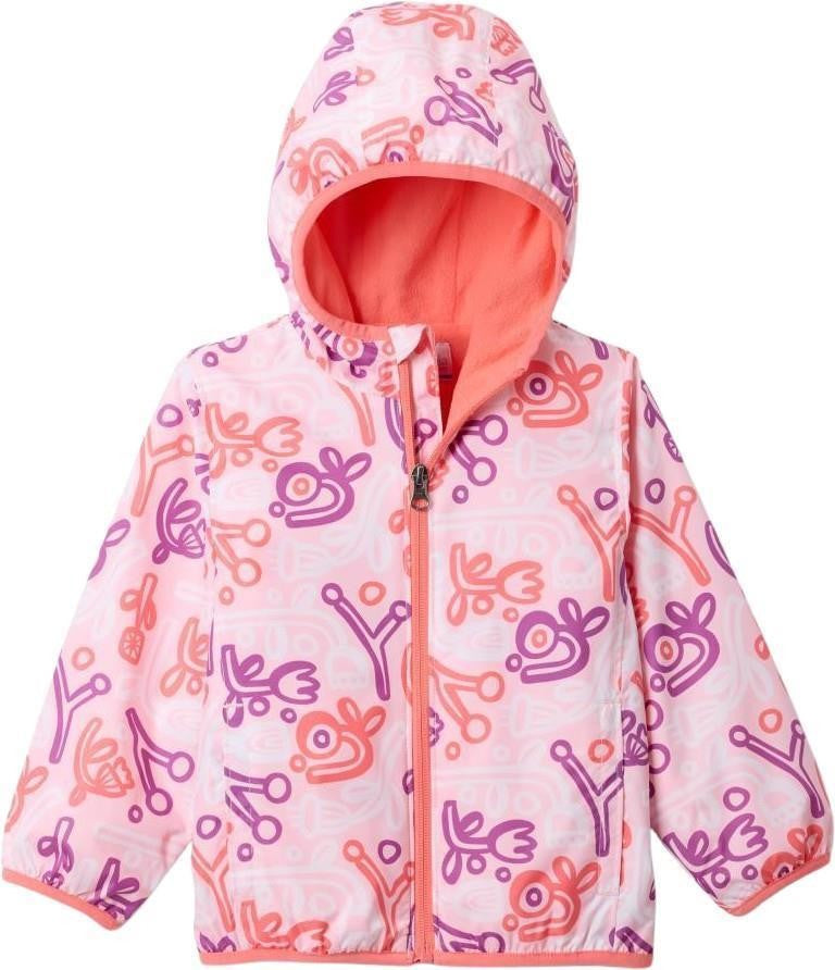 Mini Pixel Grabber III Wind Jacket - Toddler - satin pink marker made 1