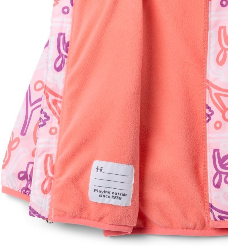 Mini Pixel Grabber III Wind Jacket - Toddler - satin pink marker made 1