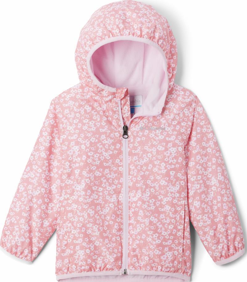 Mini Pixel Grabber II Wind Jacket - Toddler - Salmon Rose Funflower 1