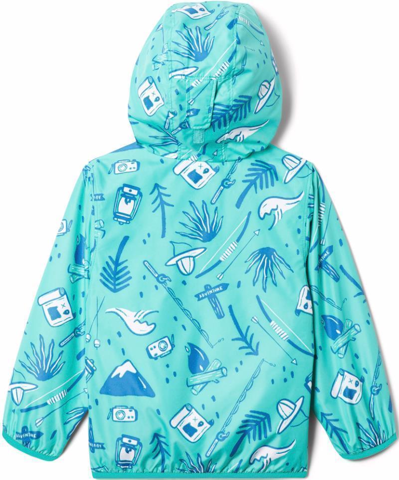 Mini Pixel Grabber II Wind Jacket - Toddler - electric turquoise adventure vibes 1