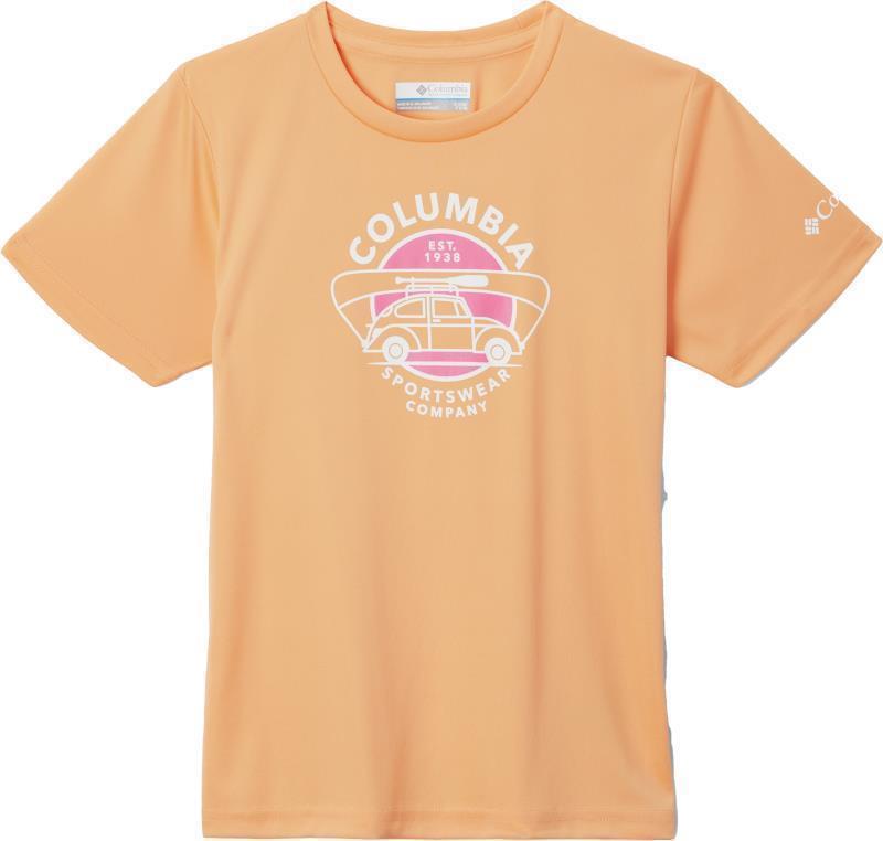 Mirror Creek SS Graphic Shirt - Youth Girls - peach / journey to fun graphic 1